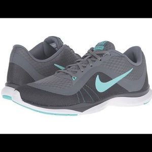 Like New Nike Flex Training Tennis Shoes Teal&Grey